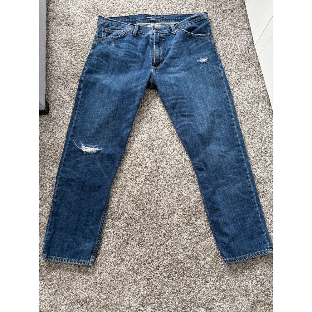 Ralph Lauren Blue Label 31 Denim Jean Capris Ankle pockets Distressed‎